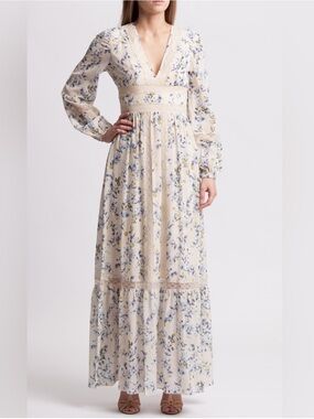 BCBGMaxAzria Dianna Floral Maxi Dress